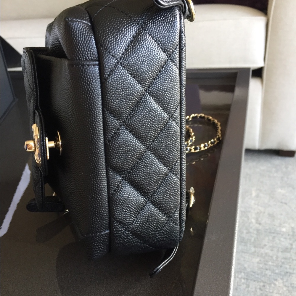 19C CHANEL Small Black Caviar Backpack❣️ - Picture 6 of 8